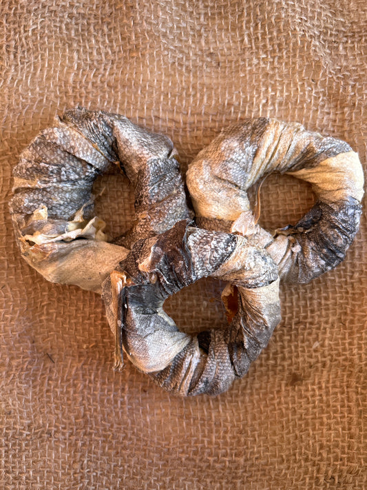 100% Fish Skin Donut Ring