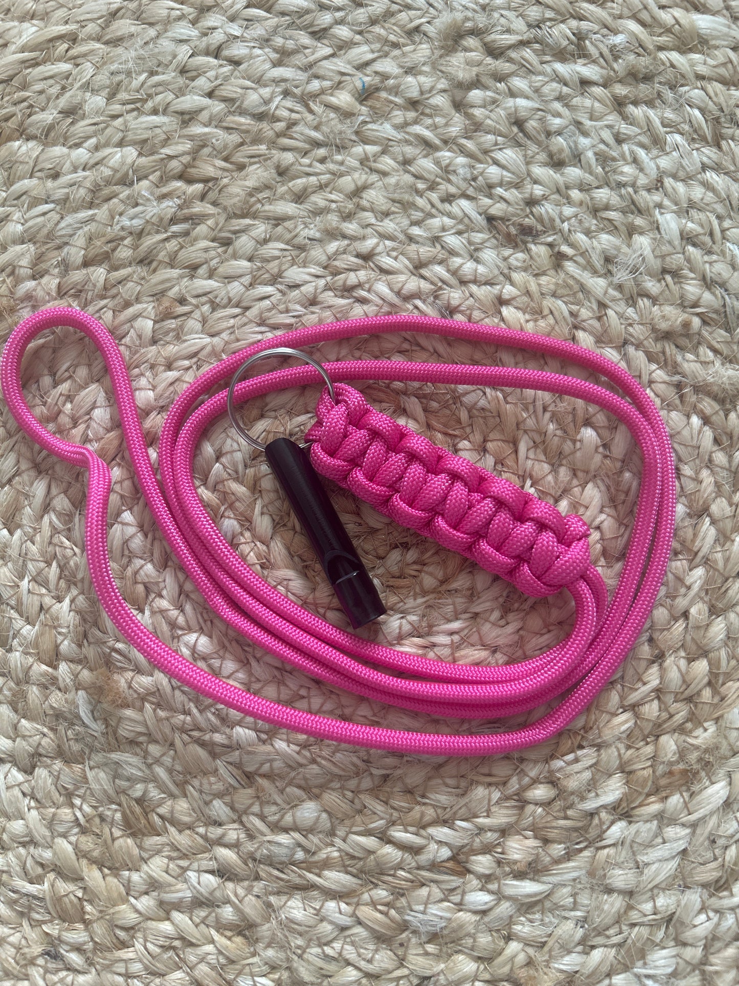 Handmade by Crafted Wonders - Paracord  whistle clip