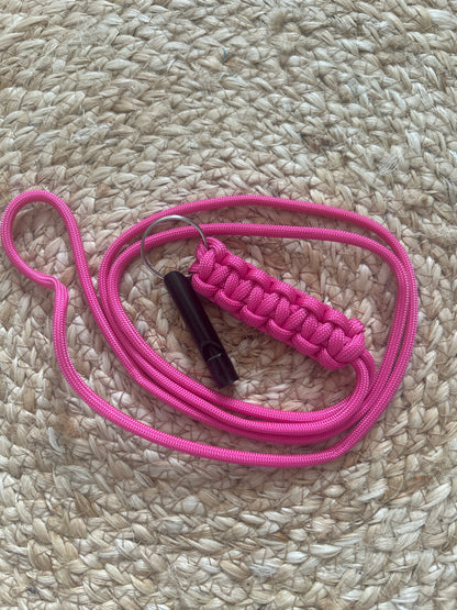 Handmade by Crafted Wonders - Paracord  whistle clip