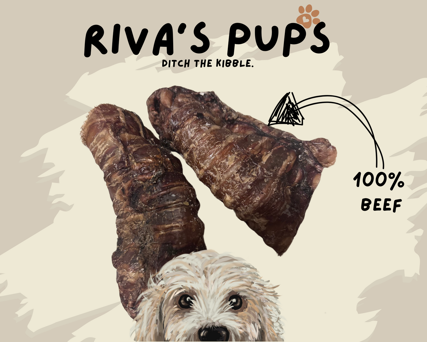 100% Beef Trachea Curls