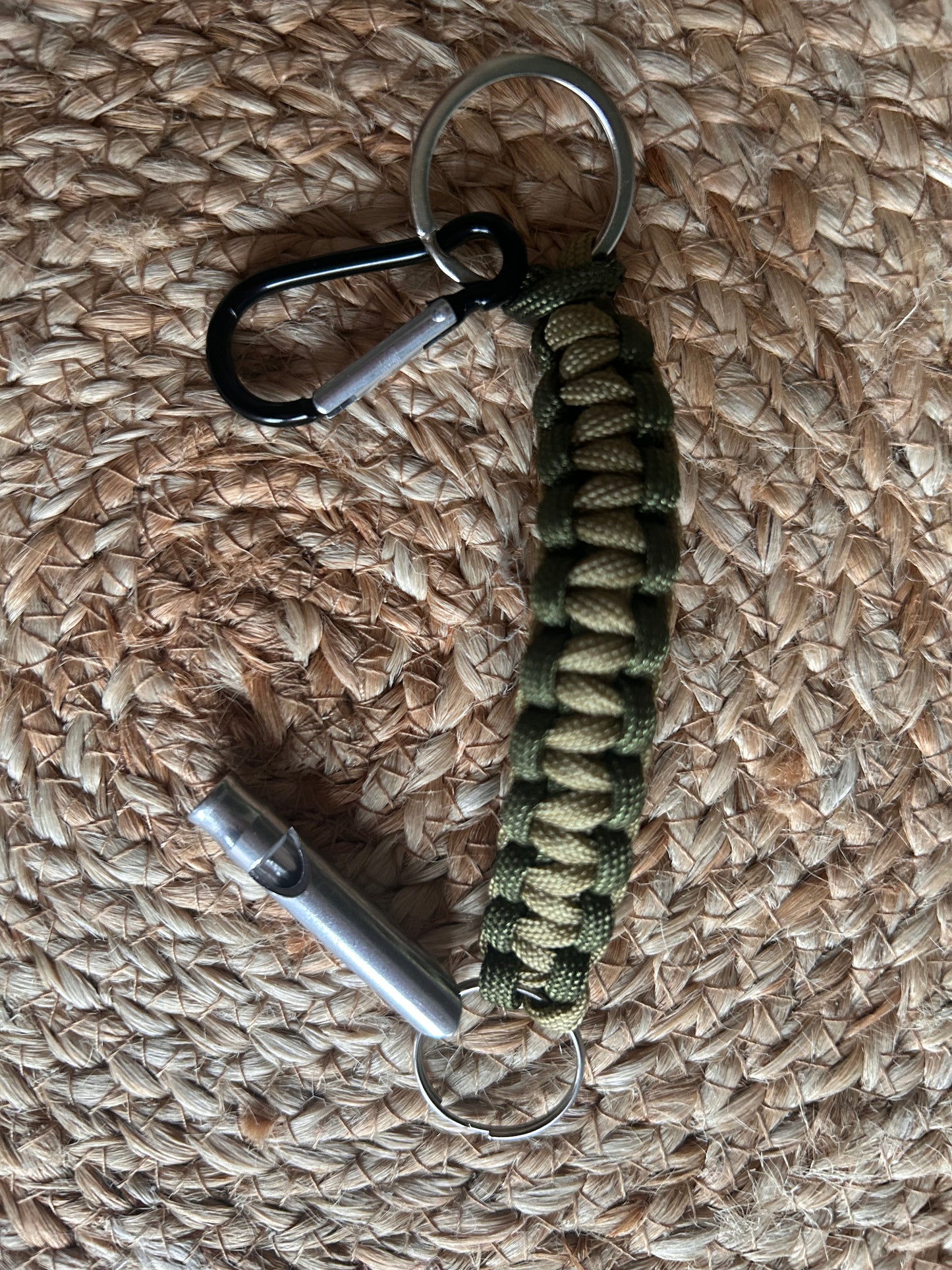 Handmade by Crafted Wonders - Paracord  whistle clip